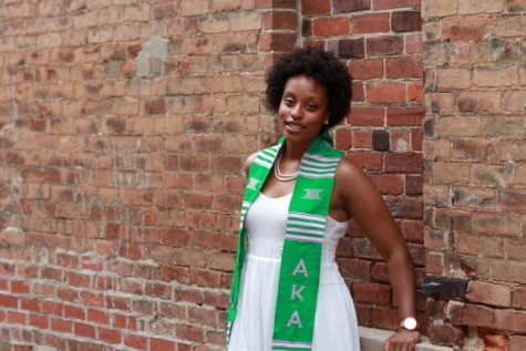 Graduate Briony Towler is a founding member and now president of the Tau Rho chapter of Alpha Kappa Alpha.