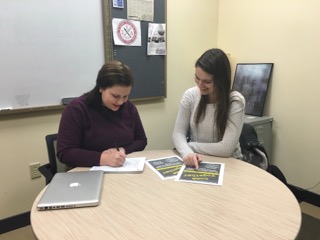 Ryhs Lamberg, president of Sigma Tau Delta and Natalie Kobe, vice president of Sigma Tau Delta talk about their plans for the Unity Series. 