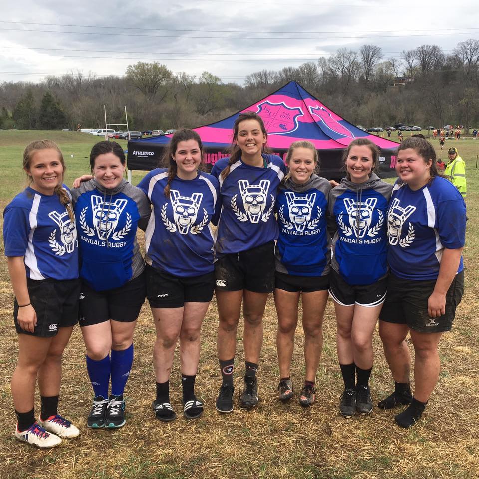 Members of the 2017 Evansville Vandals women’s rugby team. The team is slated to compete against the Dayton Area Rugby Club (DARC) at the USI Rugby Pitch 10 a.m. Sept. 9. 