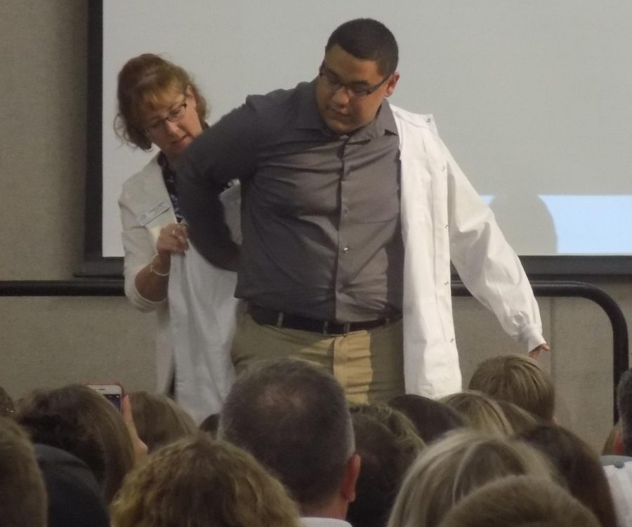 Nursing students were honored at the annual White Coat ceremony Sunday afternoon to celebrate their entering into clinicals.  