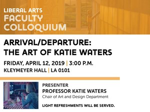 Katie Waters to present her artwork during her time with the university