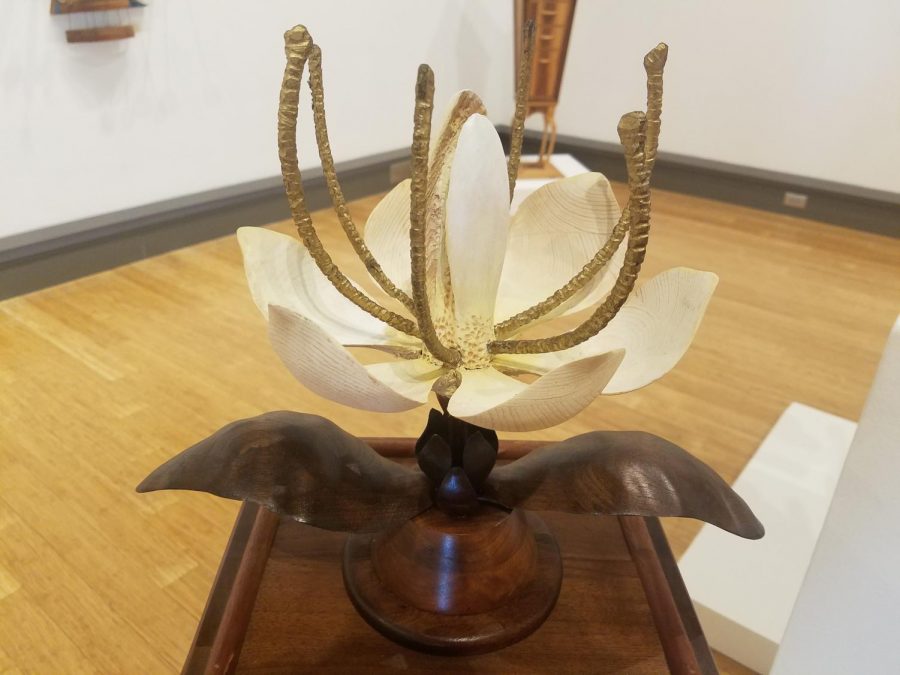 John McNaughtan, a professor emeritus of art, created this piece titled Reliquary as a commission.