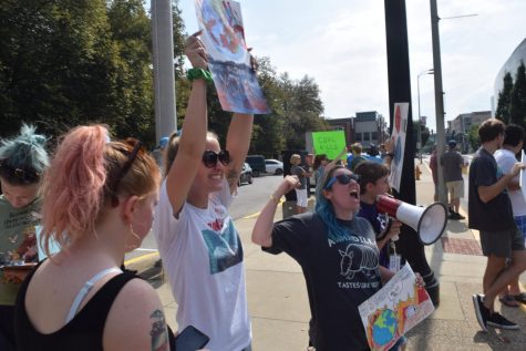 USI students protest policies as Climate Strike hits Evansville
