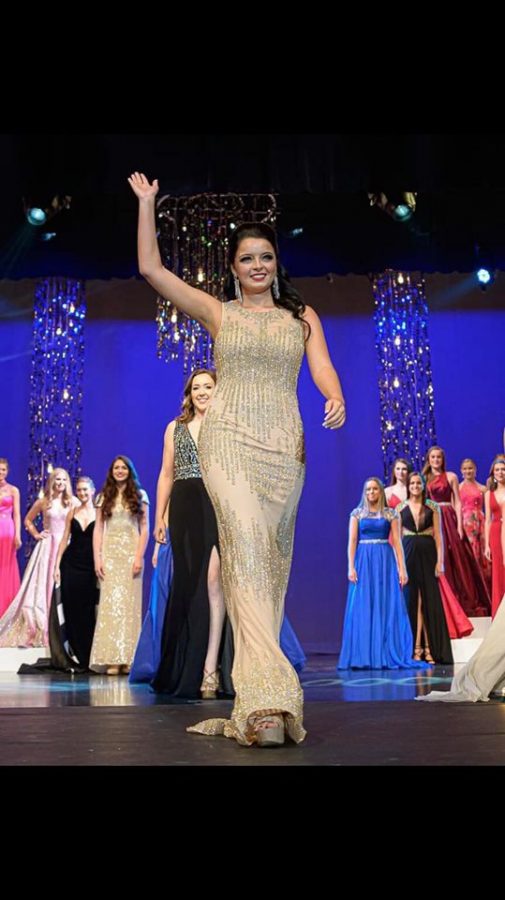 Callie Cessna, a junior social work major,  photographed at Miss Indiana which ran from June 9-15.