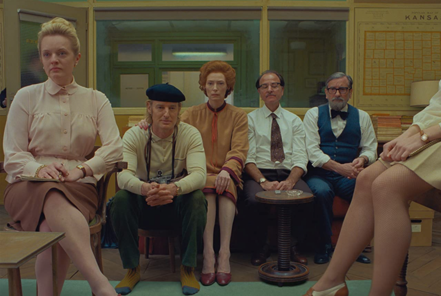 Wes Andersons new film The French Dispatch follows its predecessors with a star-studded cast including Tilda Swinton, Owen Wilson, Elizabeth Moss and Bill Murray. 
