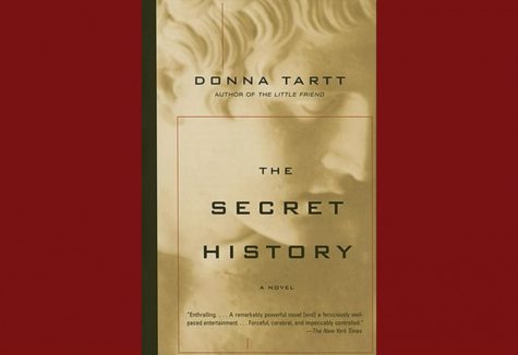 Cover art for “The Secret History” by Donna Tartt. The 1992 novel follows a group of friends who are attempting to cover up their murder. 