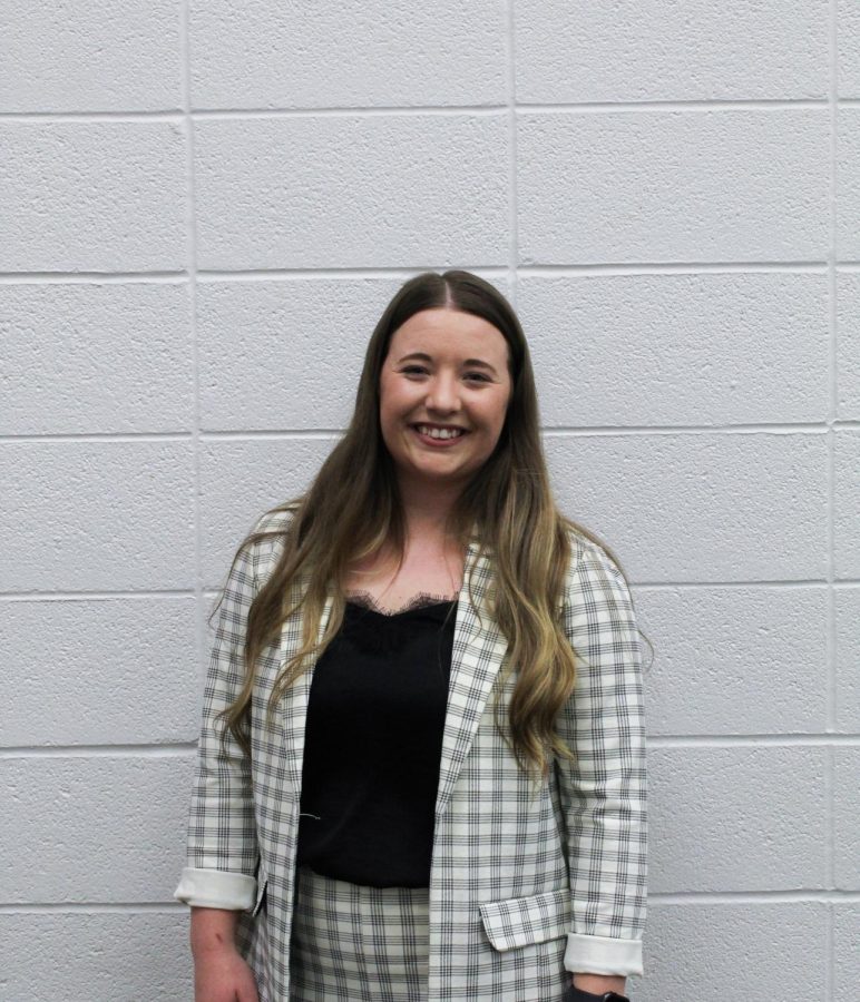 Taegan Garner, junior political science and sociology major, smiles after she was sworn in as SGA President for 2022-2023 at the SGA General Assembly meeting on Thursday.