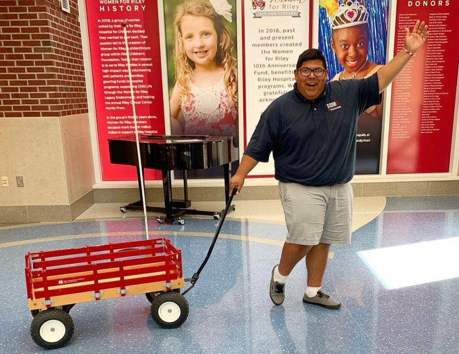 Hairo Rivas visited the Riley Children's Health Hospital in 2019. 