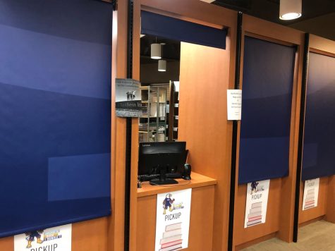 The pickup area for Archie's Book Bundle, located in the campus bookstore in University Center West. This area is where students can go to pick up their Archie's Book Bundle orders.