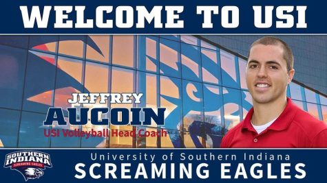 University of Southern Indiana hires Jeffrey Aucoin as the new women’s volleyball head coach Monday effective immediately.