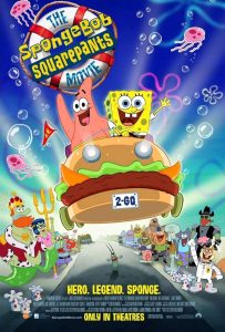 The SpongeBob SquarePants Movie, released Nov. 14, 2004  follows SpongeBob (Tom Kenny) and Patrick Star (Bill Fagerbakke) on an heroic odyssey to retrieve Neptunes (Jeffery Tambor) crown and save Mr. Krabs (Clancy Brown) and the sea as we know it.