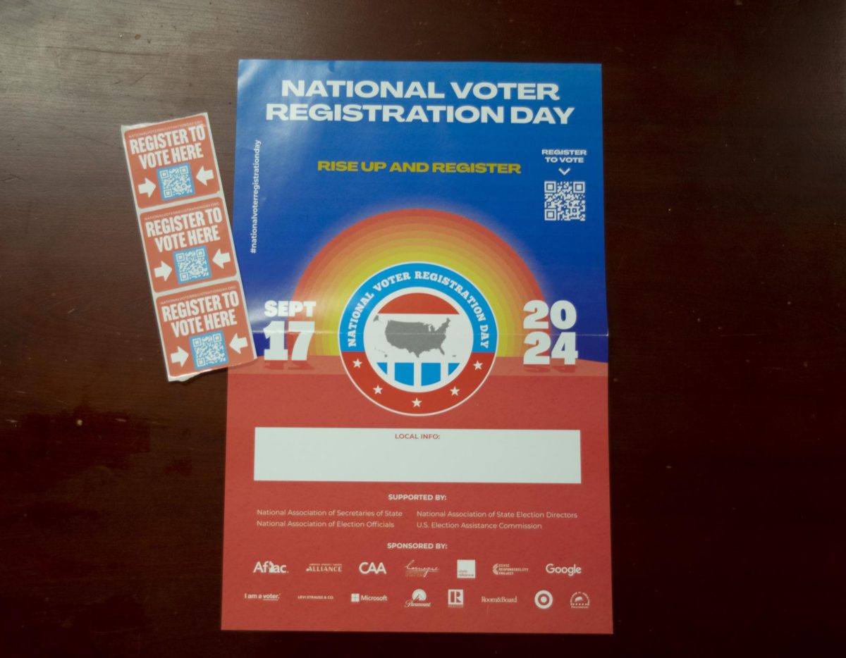 The David L. Rice Library will host a National Voter Registration Day Sept. 17.The deadline to register to vote in Indiana is Oct.7, 29 days before Election Day, Nov. 5.