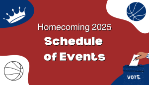 Homecoming 2025 schedule of events