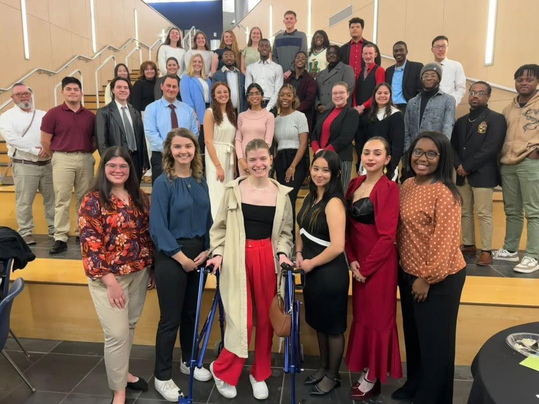 Student Government Association poses for a group picture at the 2024 Fall Banquet Dec. 5, 2024. (Photo courtesy of Tamia Smith)