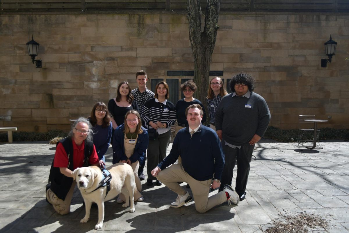 Members of The Shield attend the ICPA award ceremony April 12 at IU Bloomington. (Photo by Jessica Roark)