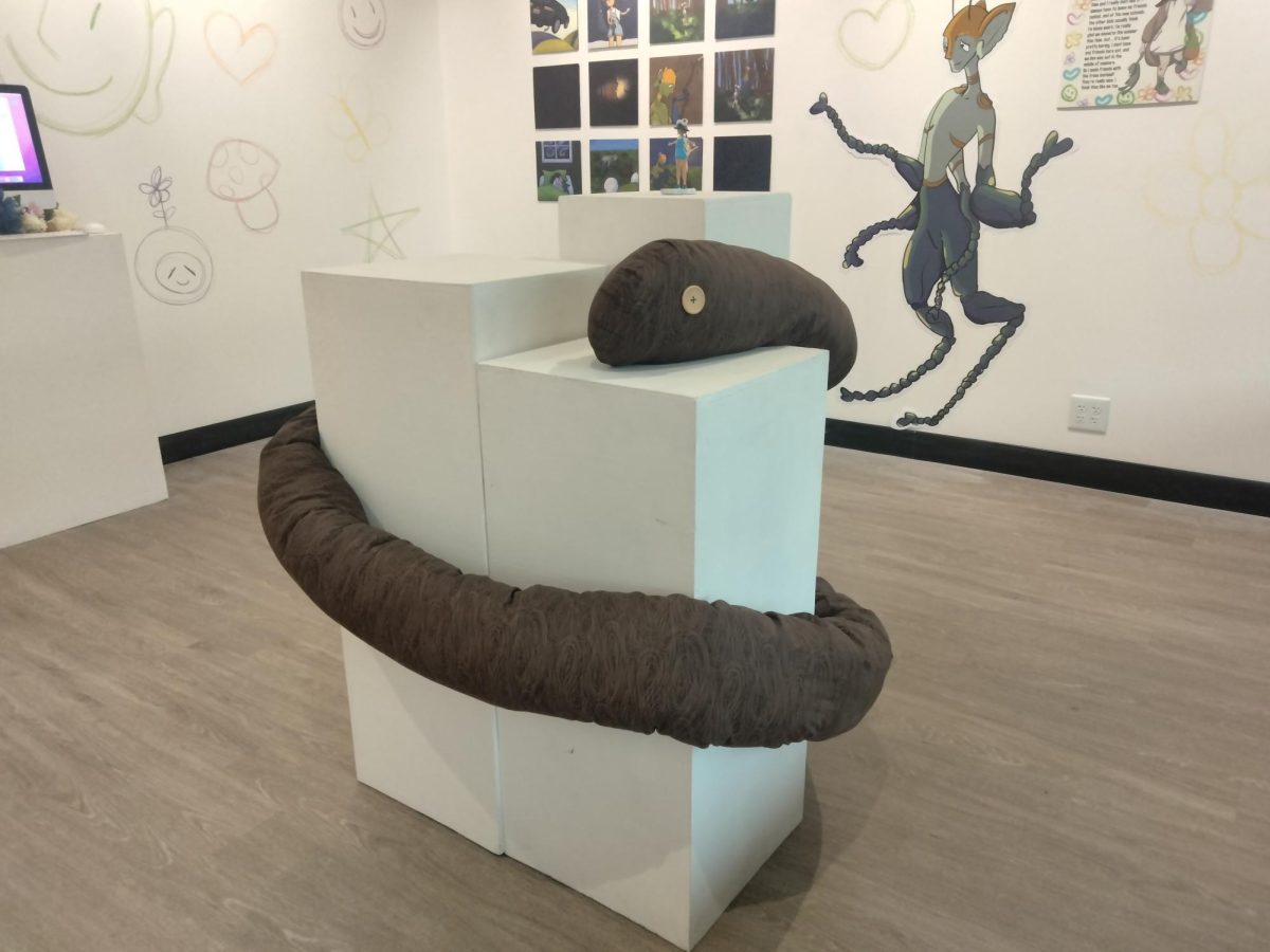 “Litter Bug” will now remain on display until Sept. 12 in the Virginia Thomas Memorial Gallery.