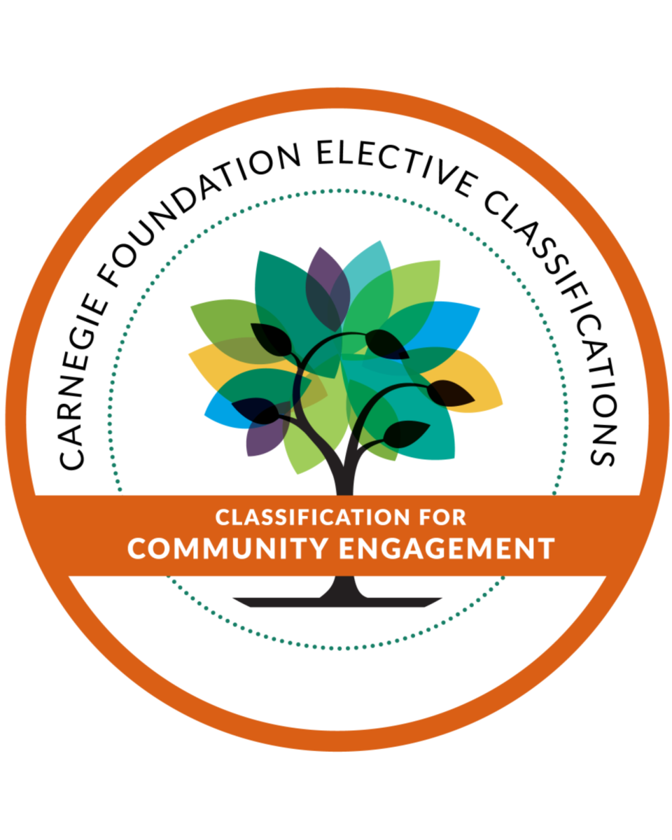 USI announces it had been reaffirmed as a community-engaged institution following a reclassification by the Carnegie Foundation Wednesday, Jan. 14. (Graphic courtesy of the Carnegie Foundation)