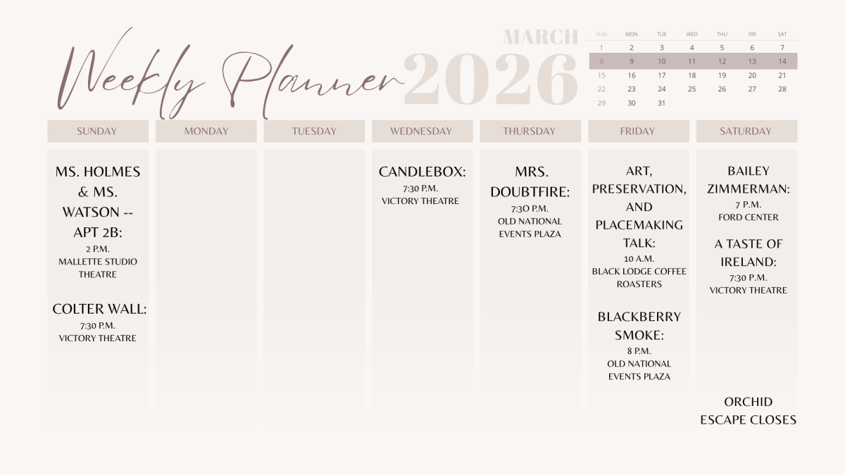 Spring break in Evansville doesn’t have to be boring; there are plenty of local events for people to attend.