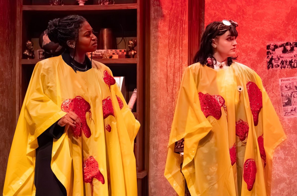Students perform during the media day for "Ms. Holmes & Ms. Watson - Apt. #2B," Wednesday, March 4, in the Mallette Studio Theatre.